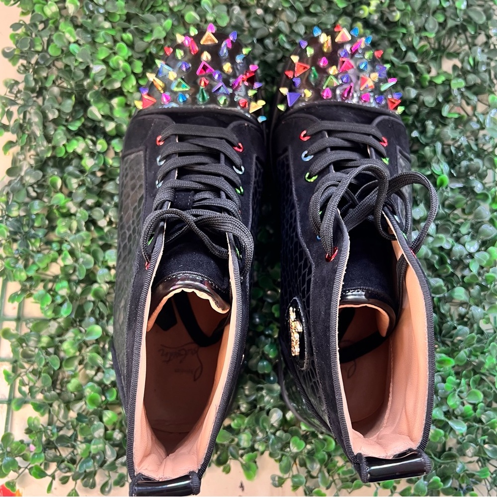 🔥 Inspired Designer Studded High-Top Sneakers 🔥 - Picture 5 of 10
